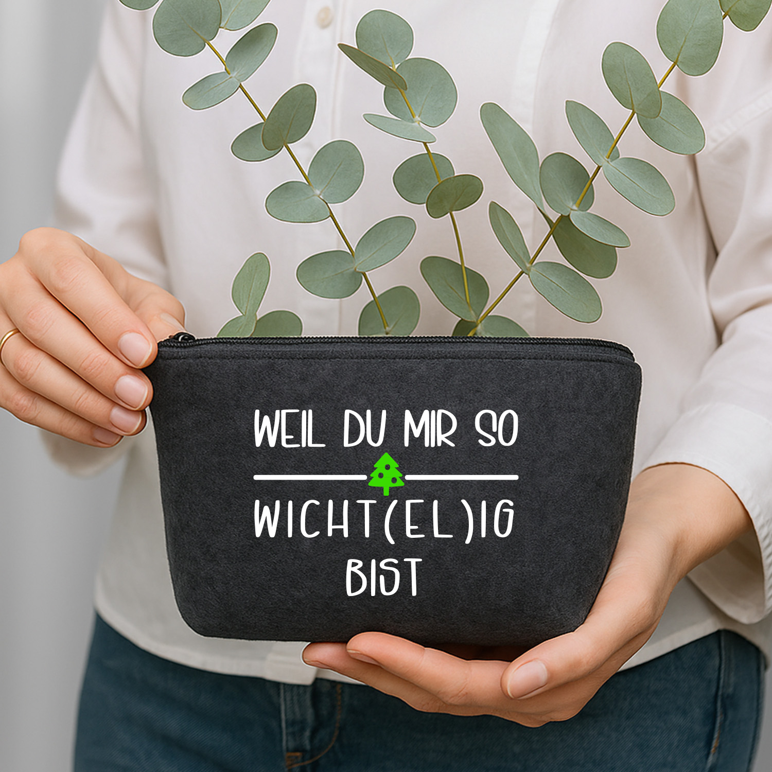 Filztasche "Weil du mir so wichtelig bist" – Perfekt für Geldgeschenke zu Weihnachten