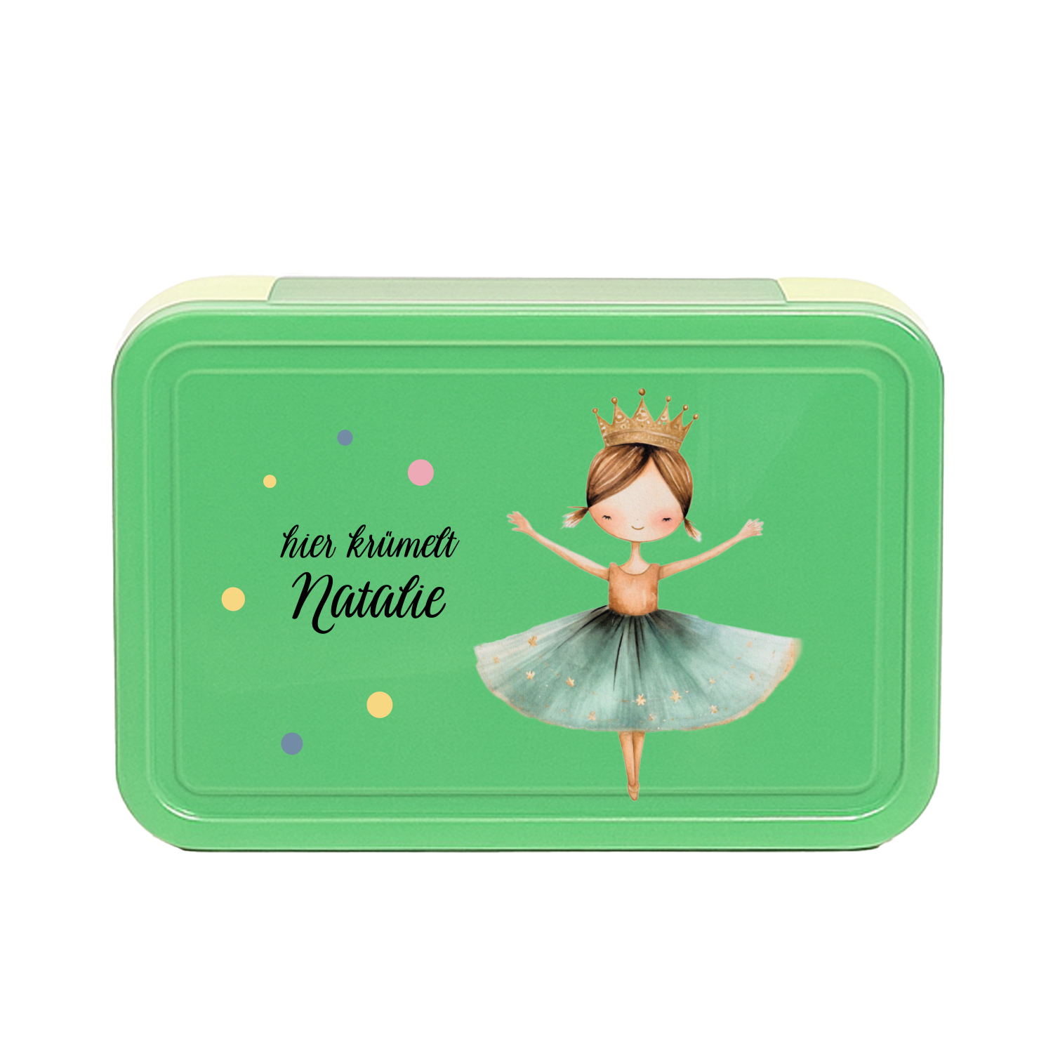 Personaliserte Brotdose Ballerina mit Name