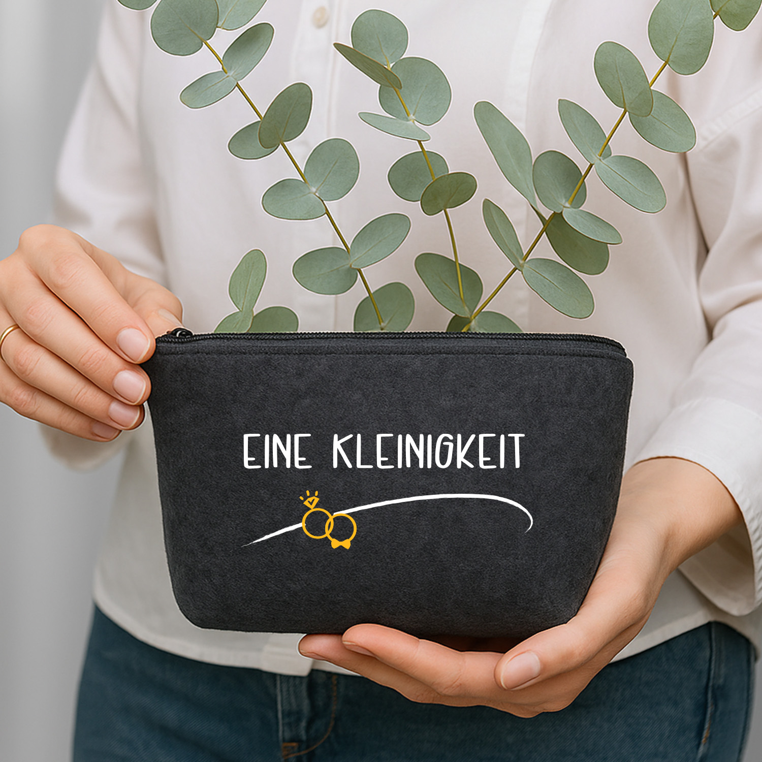 Filztäschen Geld-Geschenk "Eine Kleinigkeit"  div. Icons für passende Themen zur Auswahl | Filztasche-mit-Name | Kulturbeutel