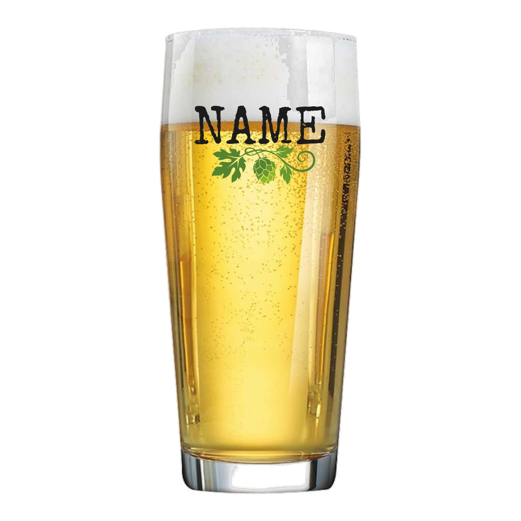 Personalisiertes Bierglas mit Name – Geschenk für Männer, Vatertag, Papa, Opa – Lustiger Spruch Bierglas – 0,5L Pils Glas mit UVDruck 